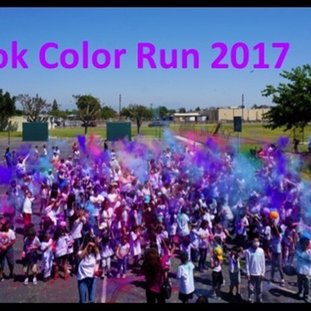 Students taste the rainbow at Cook's annual Color Run!