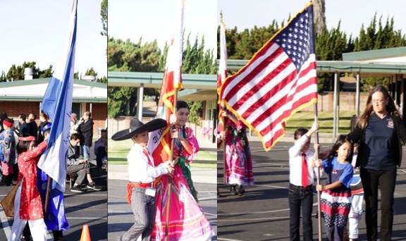 The cultural celebration parade embraces every nationality. We are a community.