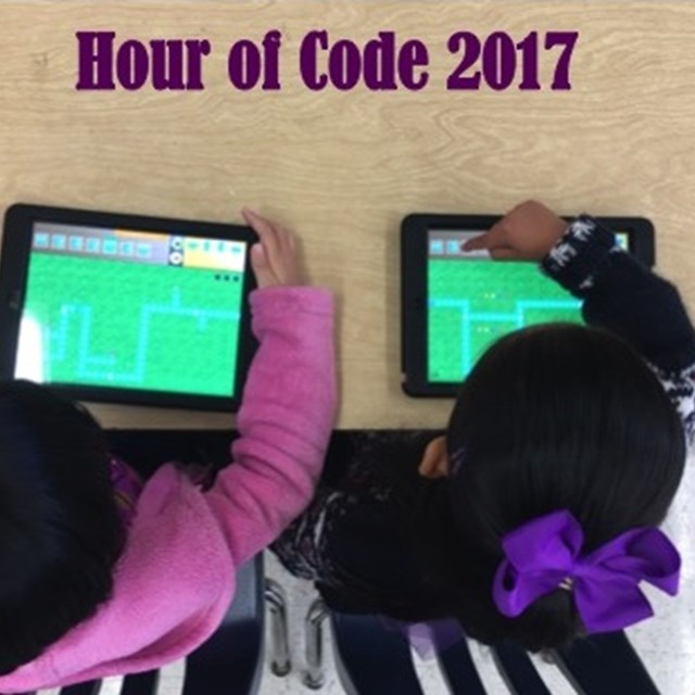Come join our Hour of Code 2017 to see students mastering technology!