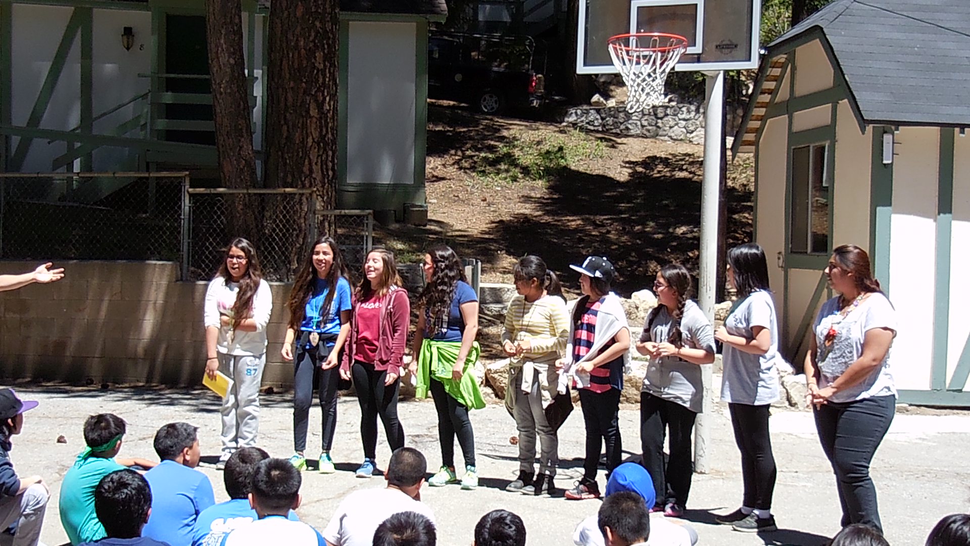 Teamwork at Outdoor Science School enhances students' communication skills.