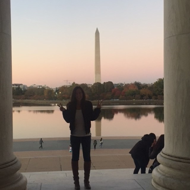 Students on the trip see Washington's most famous monuments in person!