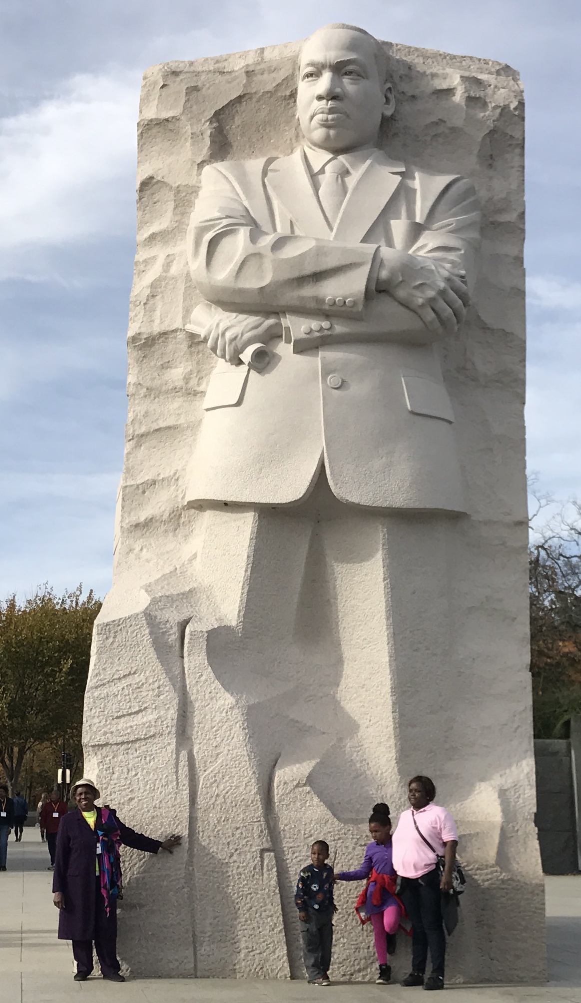 Looking at the Martin Luther King statue is like looking directly at a hero.