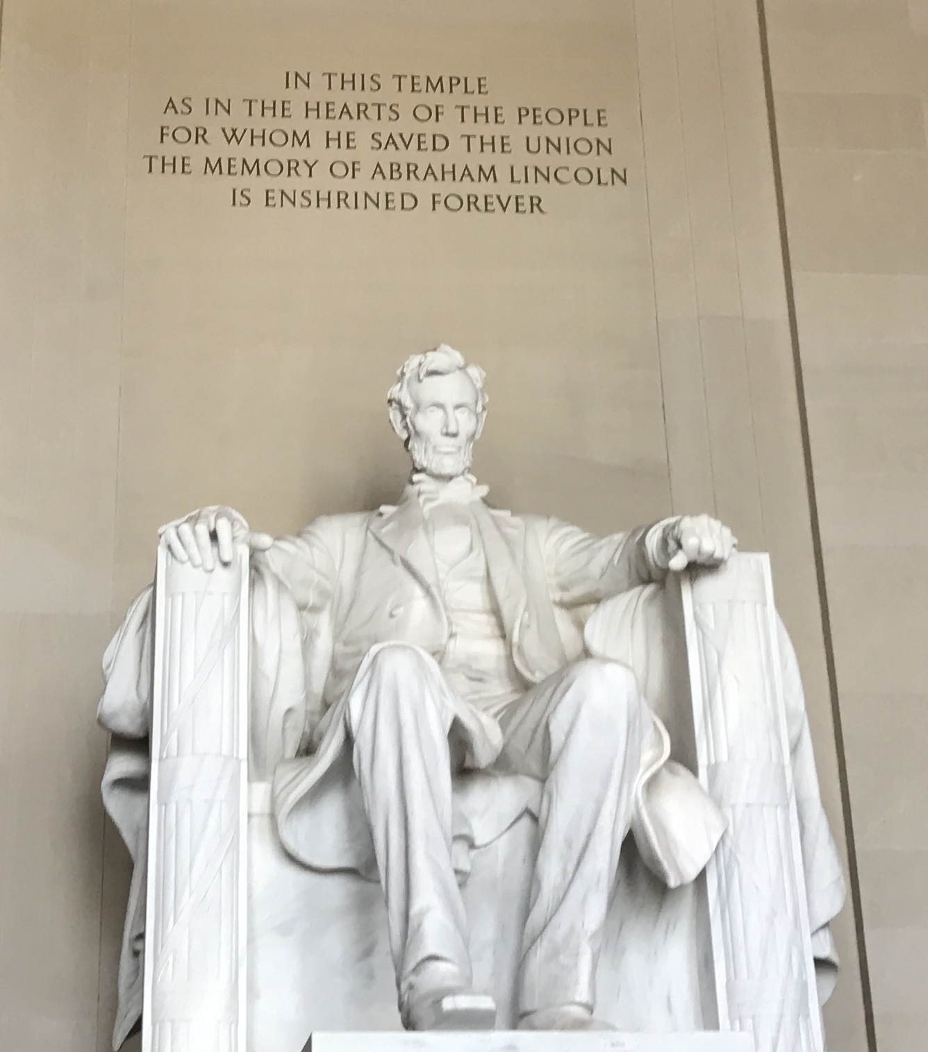 Lincoln's statue is gigantic in person, making the tour all the more interesting.