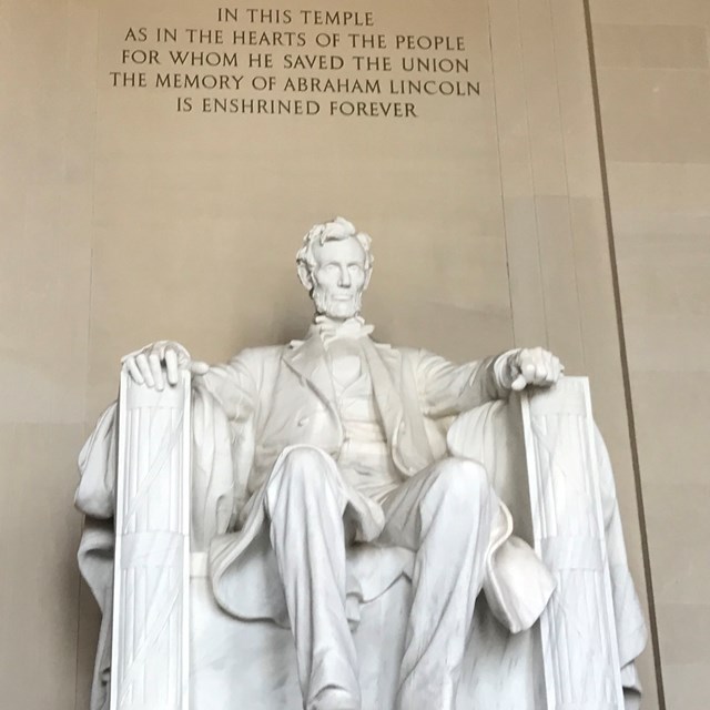 Lincoln's statue is gigantic in person, making the tour all the more interesting.