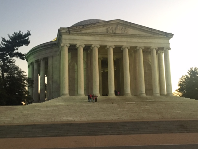 The Lincoln Memorial transforms in the morning's lighting.