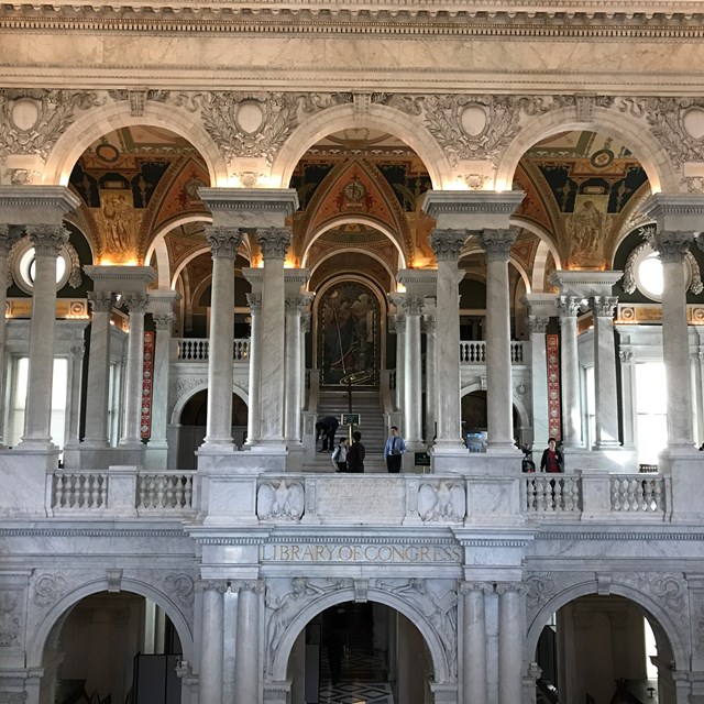 The Library of Congress is one of the most significant landmarks from the trip.