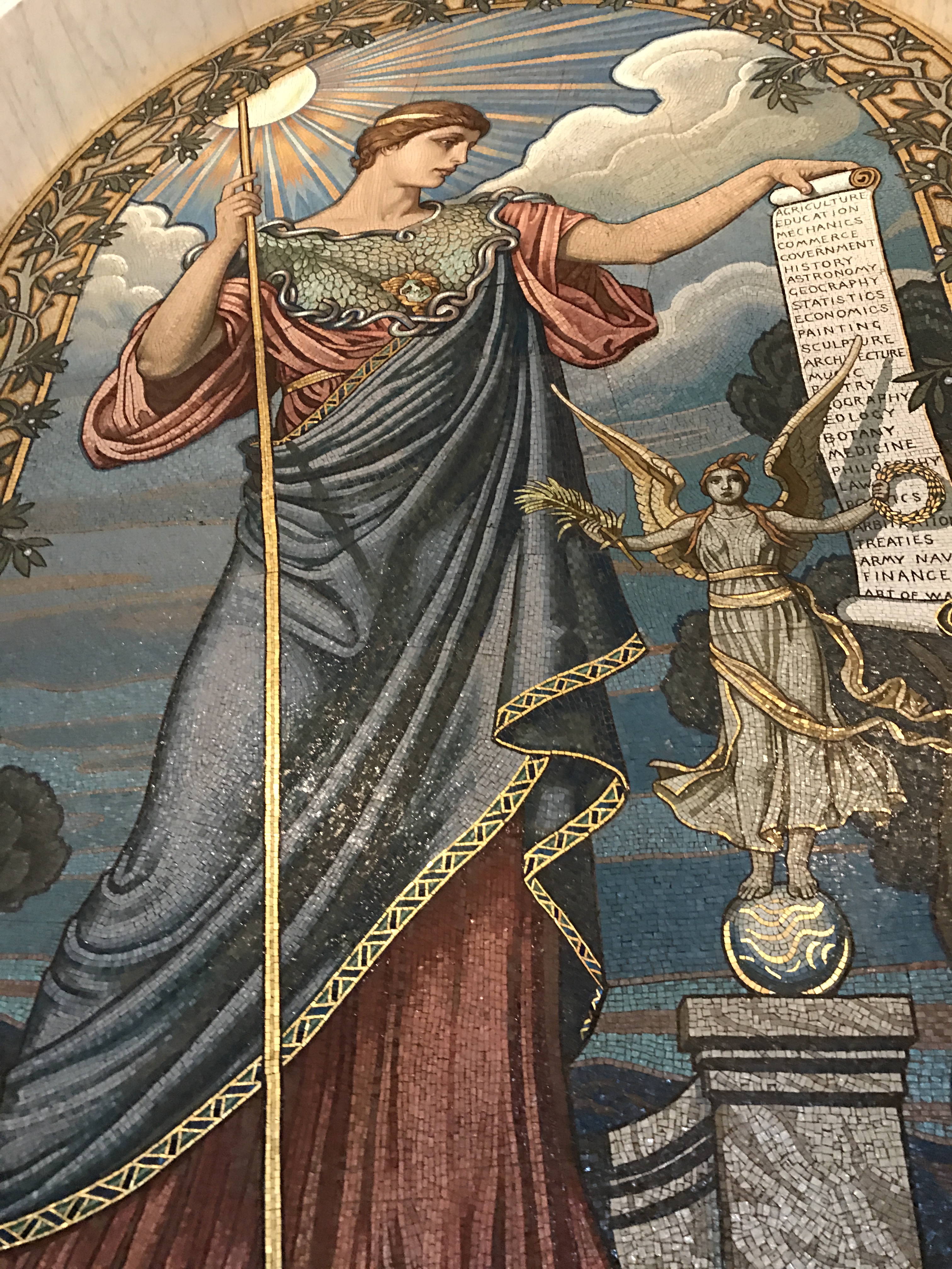 "Sophia's Children" is a wonderful painting on display in the Library of Congress.