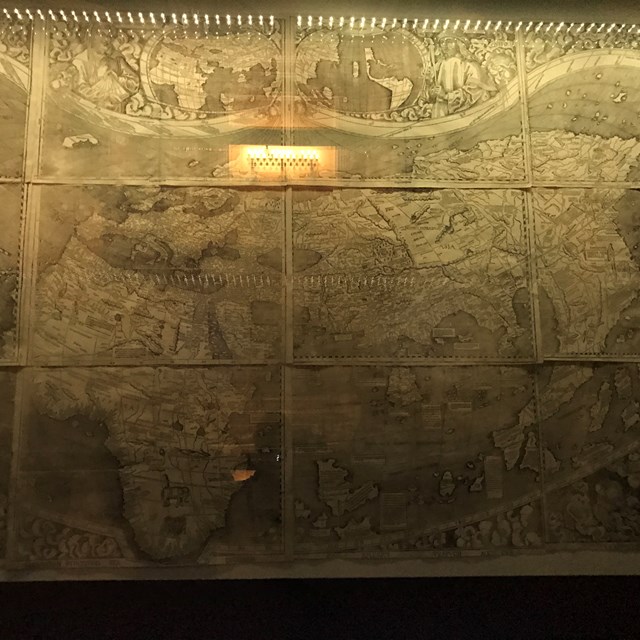 People can view this  ancient map of the United States.