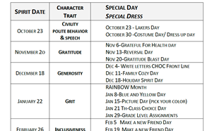 20-21 Spirit Days - article thumnail image